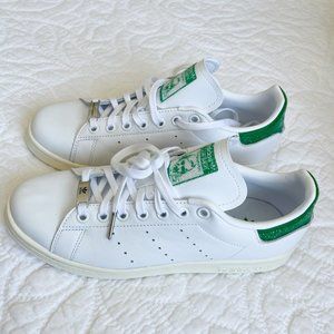 Adidas Stan Smith Green sneakers with encrusted swarovski crystals